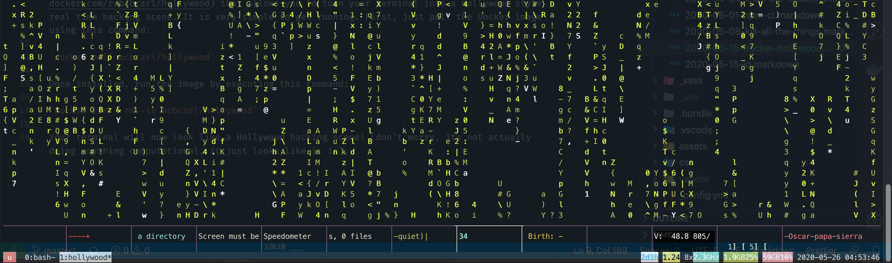 hollywood hacker terminal screen